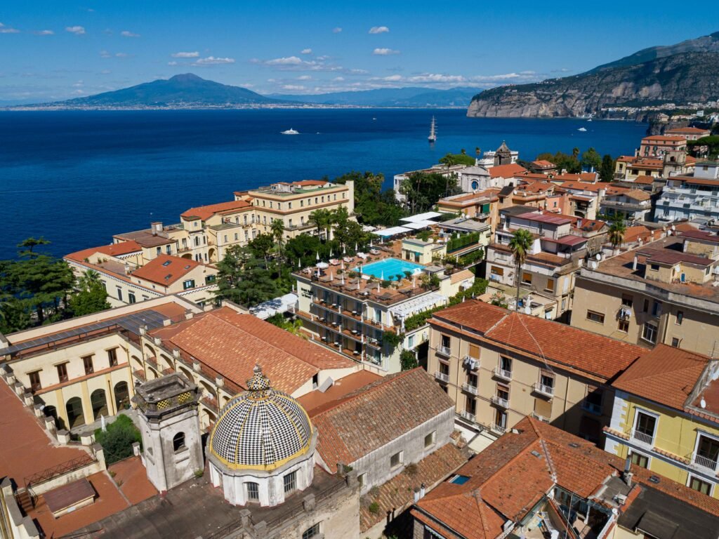 Hotel La favorita Sorrento from the sky